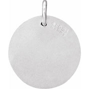 14K White .04 CTW Natural Diamond Posh Mommy? Initial I Pendant