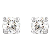 Platinum 1/3 CTW Natural Diamond Stud Earrings