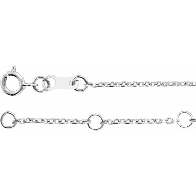 Sterling Silver Lab-Grown Diamond 6 1/2-7 1/2" Bracelet