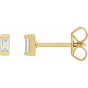 14K Yellow .08 CTW Lab-Grown Diamond Earrings