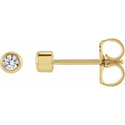 14K Yellow 2.5 mm Round 1/6 CTW Lab-Grown Diamond Earrings