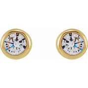 14K Yellow 2.5 mm Round 1/6 CTW Lab-Grown Diamond Earrings