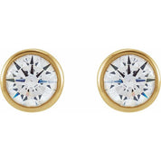 14K Yellow 3.5 mm Round 1/3 CTW Lab-Grown Diamond Earrings