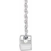 14K Lab-Grown Diamond Solitaire Necklace with 16-18" Chain in Multiple Carat Weights