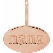 14K Rose Nana Charm/Pendant