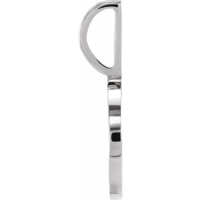 Platinum .01 CTW Natural Diamond Engravable Paw Print Pendant