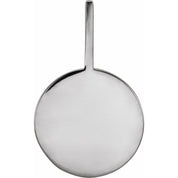 Platinum .01 CTW Natural Diamond Engravable Paw Print Pendant