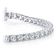 Lab Grown Diamond Tennis Bracelet on 14k White Gold - Motek Jewelry
