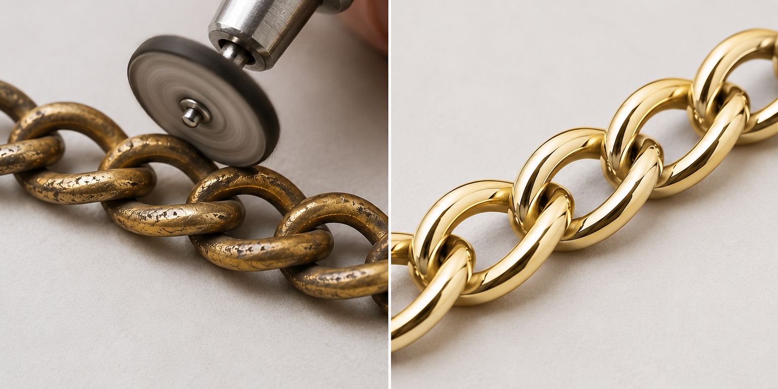 Master jeweler in Monsey performing high-end restoration on a vintage gold necklace.