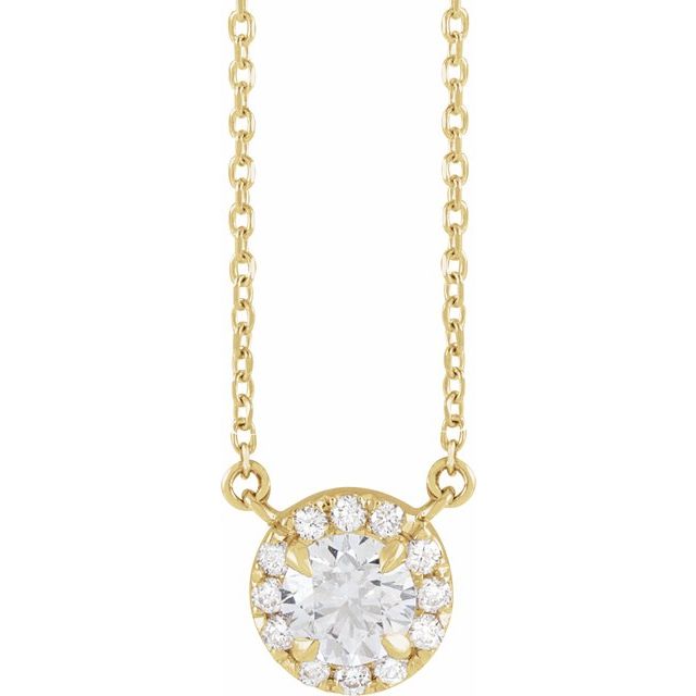 8 CTW Lab-Grown Diamond French-Set 16-18" Necklace