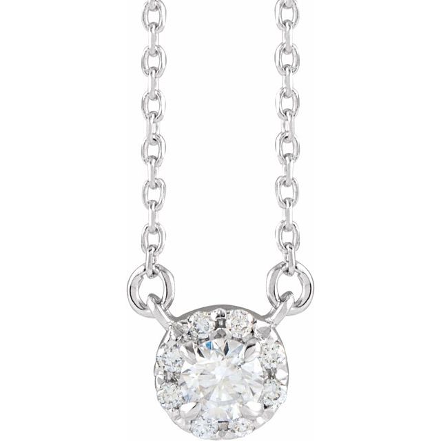 5 CTW Lab-Grown Diamond French-Set 16-18" Necklace