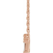 14K .05 CTW Natural Diamond Bar 18" Necklace