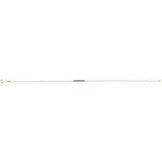 14K Yellow Natural Turquoise Bar 6 1/2-7 1/2" Bracelet