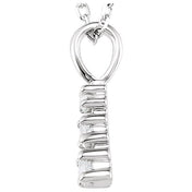 14K Lab-Grown Diamond 18" Necklace with 1/6 to 1/2 CTW in White or Yellow Gold
