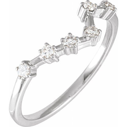 14K Gold Natural Diamond Constellation Rings - Stylish Zodiac Jewelry Collection