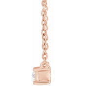 14K 1/3 CT Lab-Grown Diamond Necklace 16-18"