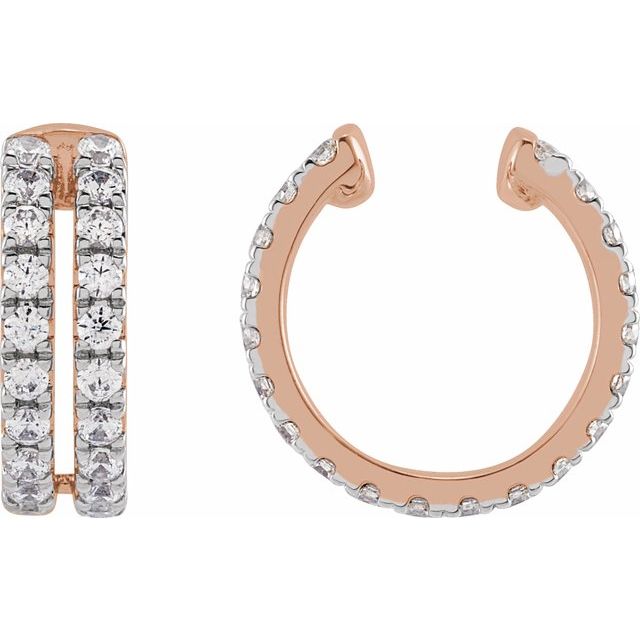 2 CTW Lab-Grown Diamond Ear Cuff