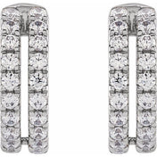 14K White 1/2 CTW Lab-Grown Diamond Ear Cuff