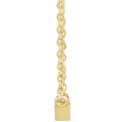Natural Diamond Stackable Solitaire Necklace Adjustable 16-18" Series 88073