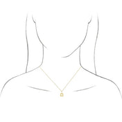 14K White 14.97x8 mm Pierced Heart Charm/Pendant