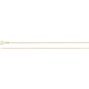 14K Yellow 1 mm Wheat 16" Chain