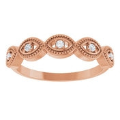 Stackable Evil Eye Ring with Diamond and Gemstones Series 72149