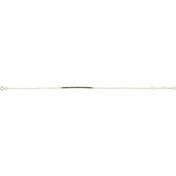 14K Yellow Natural Blue Sapphire 8" Bracelet