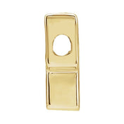 14K Yellow Block Initial Q Slide Pendant