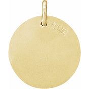 18K Yellow Vermeil .08 CTW Natural Diamond Posh Mommy? Initial F Pendant
