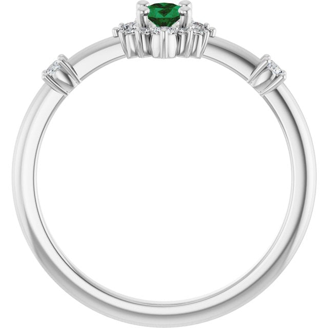 6 CTW Natural Diamond Halo-Style Ring