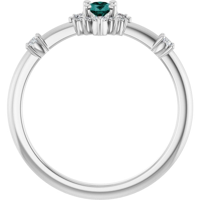 6 CTW Natural Diamond Halo-Style Ring
