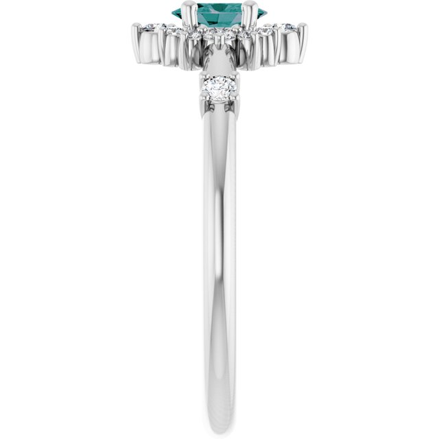 6 CTW Natural Diamond Halo-Style Ring