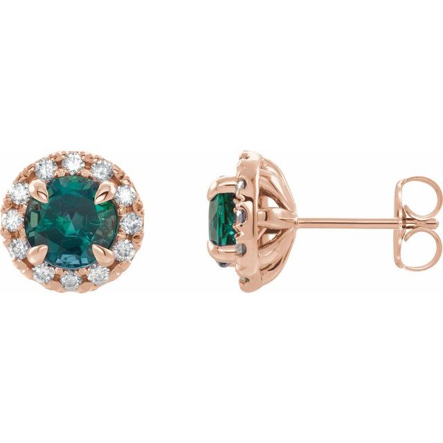 3 CTW Natural Diamond Halo-Style Earrings