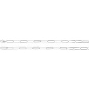 Sterling Silver 6.2 mm Paperclip-Style 20" Chain