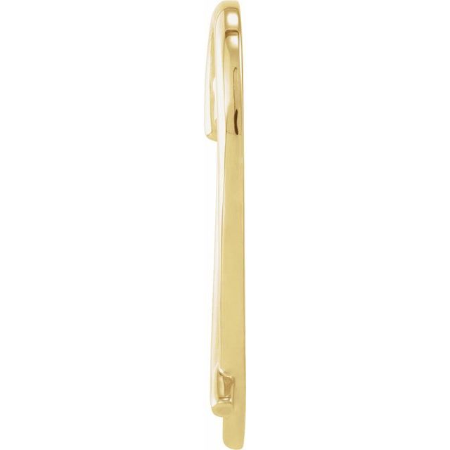 14K Yellow Heart Pendant
