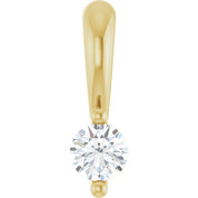 14K Yellow .03 CT Lab-Grown Diamond Pendant
