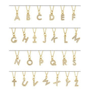 14K Yellow .03 CTW Natural Diamond Petite Initial T 16-18" Necklace