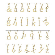 14K Rose .03 CTW Natural Diamond Lowercase Initial Q 16" Necklace