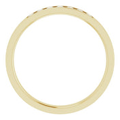 14K Yellow 1/5 CTW Natural Diamond Band