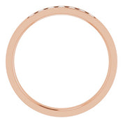 14K Rose 1/5 CTW Lab-Grown Diamond Band