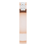 14K Rose 5/8 CTW Lab-Grown Diamond Band