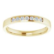 14K Yellow 1/5 CTW Natural Diamond Band