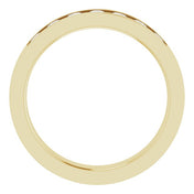 14K Yellow 5/8 CTW Natural Diamond Band