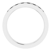 14K White 5/8 CTW Natural Diamond Band