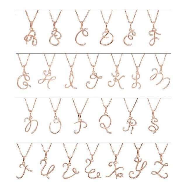 14K Yellow .025 CTW Natural Diamond Initial O Pendant