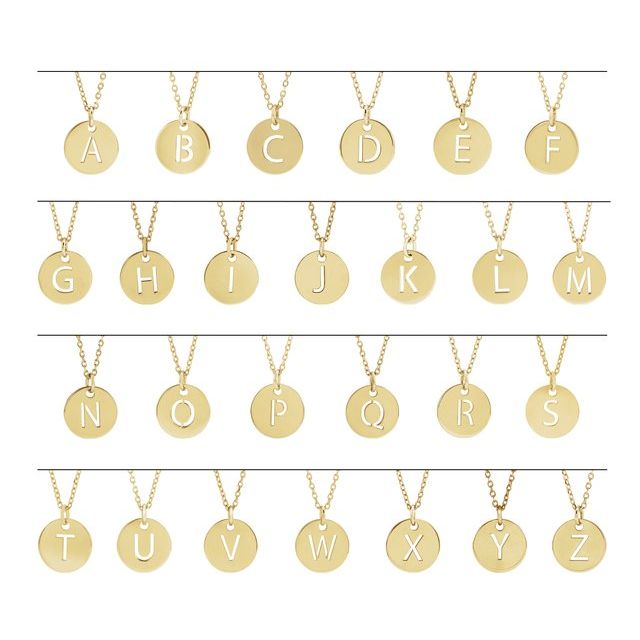 14K White Initial T 16-18" Necklace