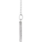 Platinum Hamsa Hand Tarot 16-18" Necklace