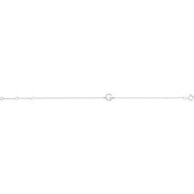 14K White .05 CTW Natural Diamond Initial G 6-7" Bracelet