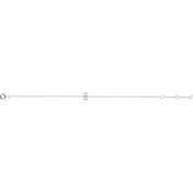 14K White .05 CTW Natural Diamond Initial I 6-7" Bracelet