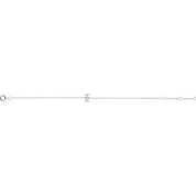 14K White .05 CTW Natural Diamond Initial I 6-7" Bracelet